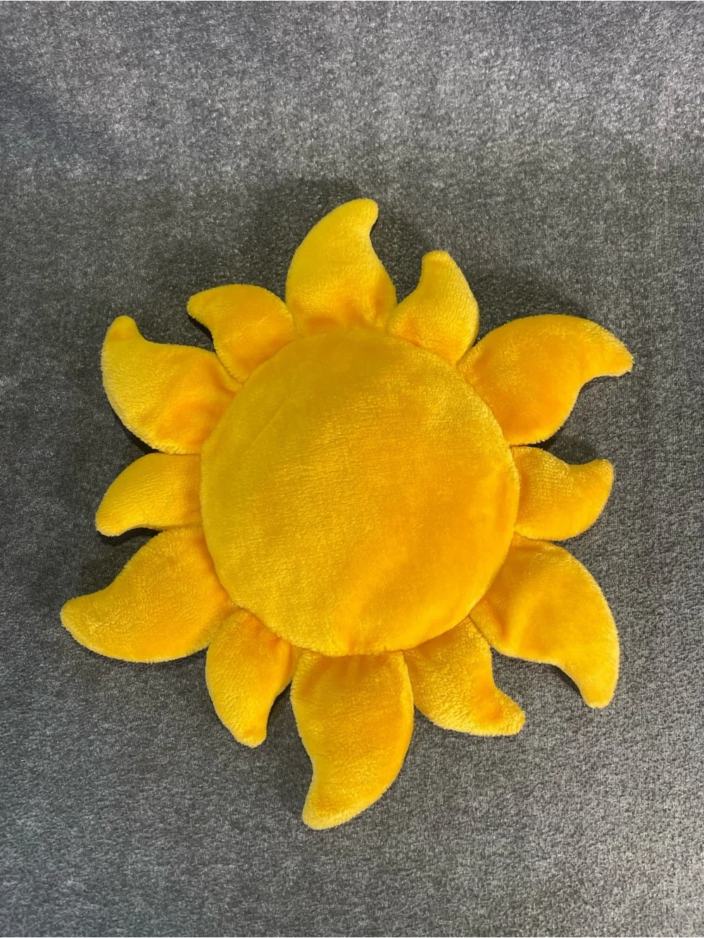 Celestial Sun Face Yellow Plush Pillow 19
